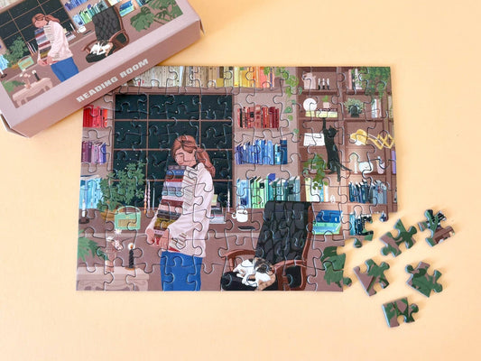 Mini-puzzel Reading Room, 99 stukjes