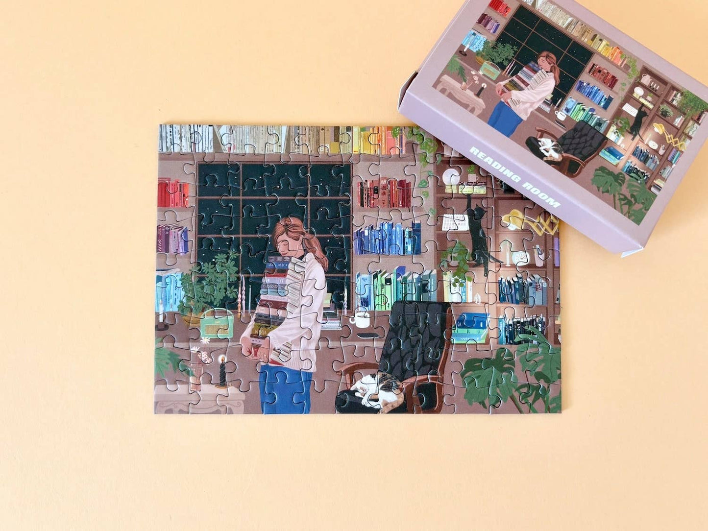 Mini-puzzel Reading Room, 99 stukjes