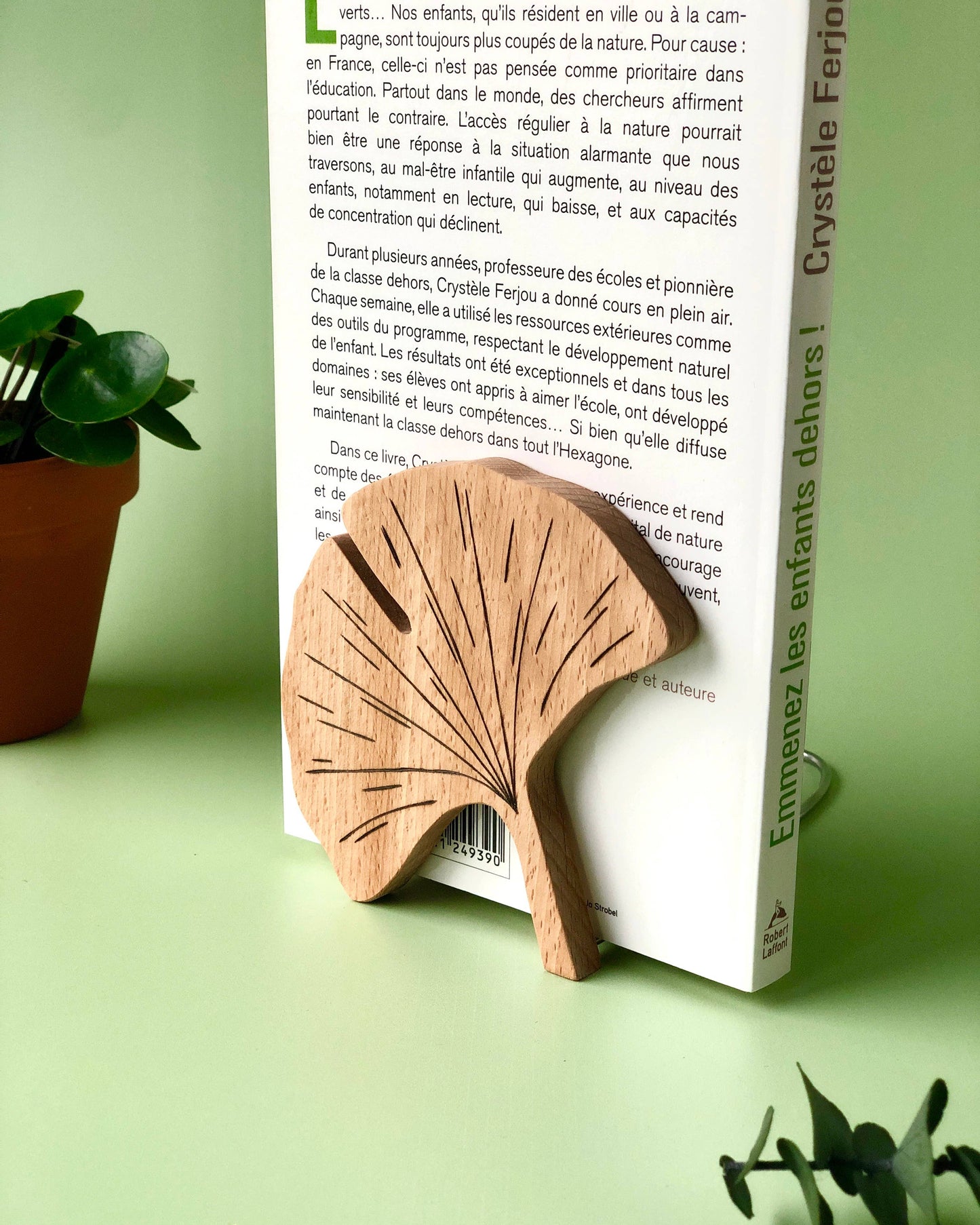 Boekensteun Ginkgo-blad