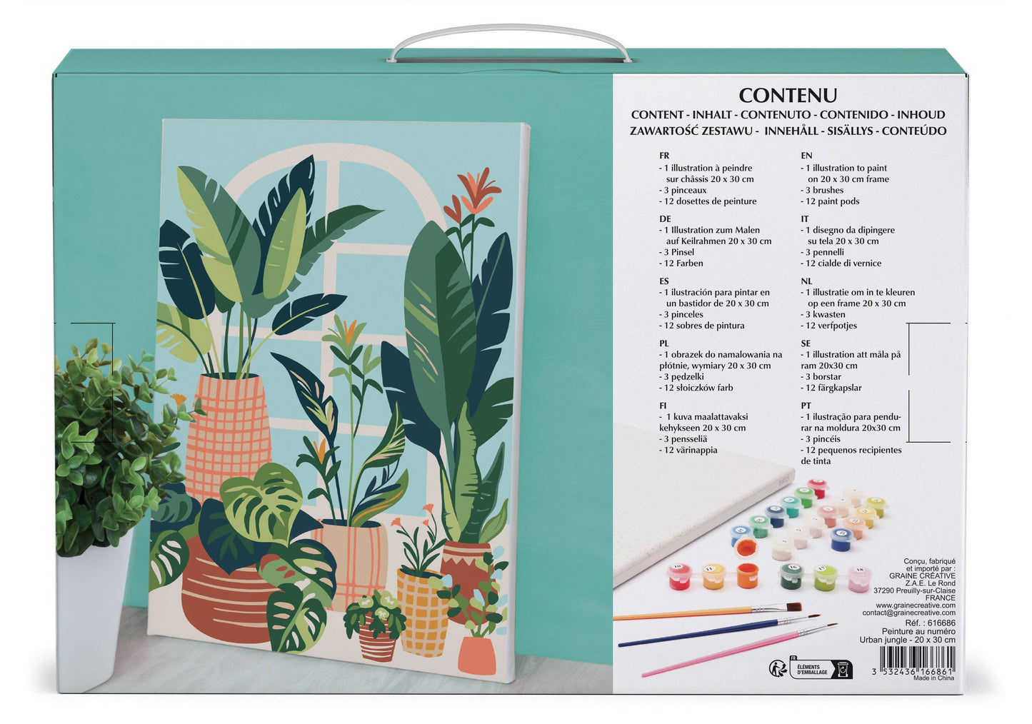 Schilderen op nummer - Plantjes
