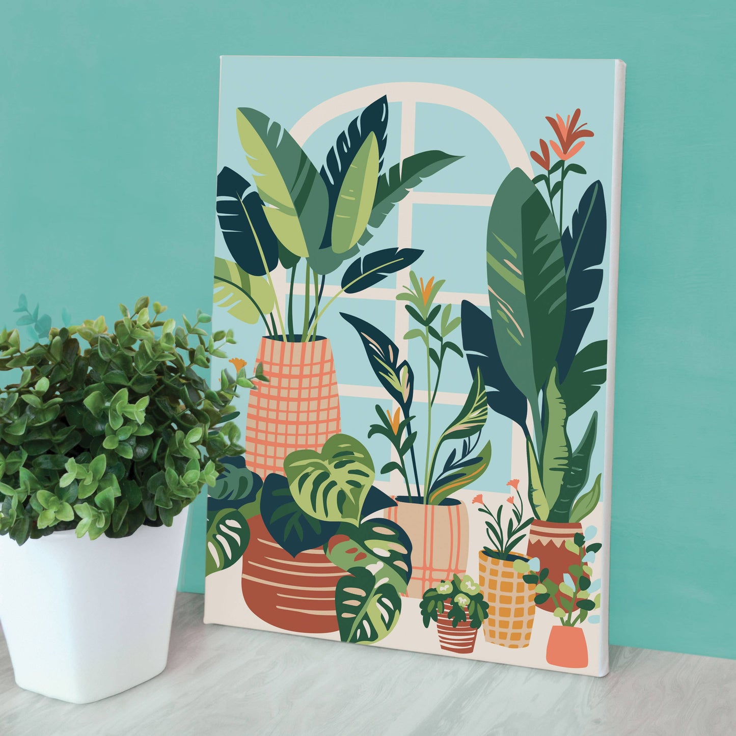 Schilderen op nummer - Plantjes
